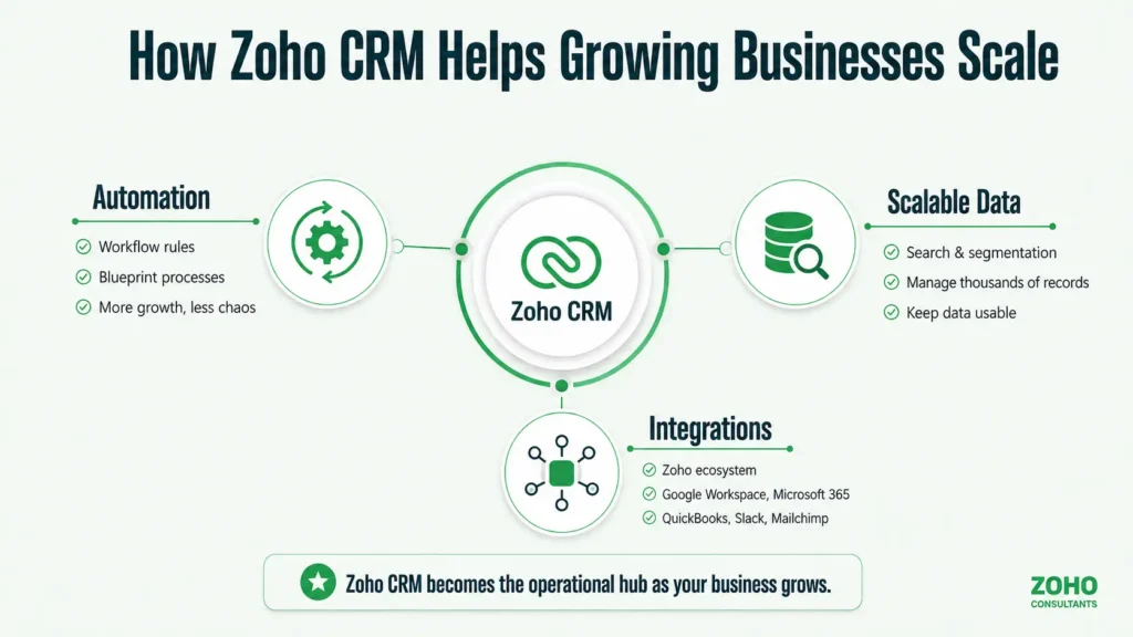 How Zoho CRM Helps Growing Businesses Scale